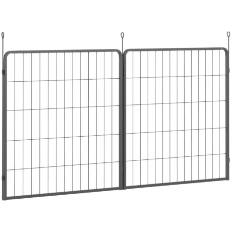 Dog Playpen Extension Panels – Two-Pack, Black, 80cm High