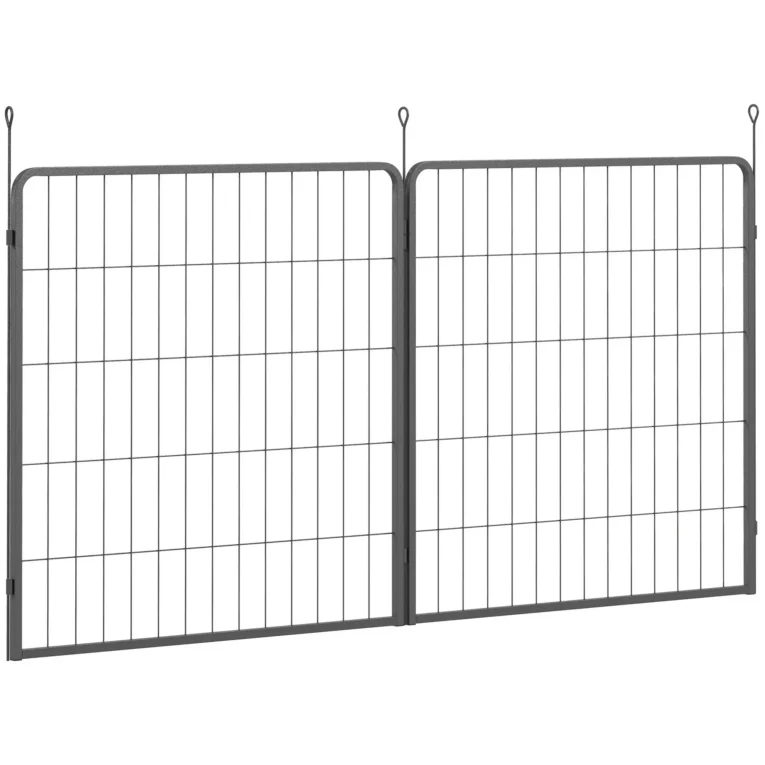 Dog Playpen Extension Panels – Two-Pack, Black, 80cm High