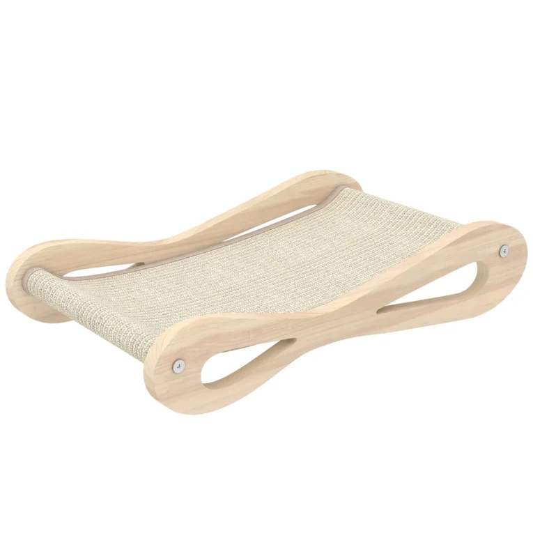 Raised Sisal Cat Scratching Lounger – Cream, 60cm
