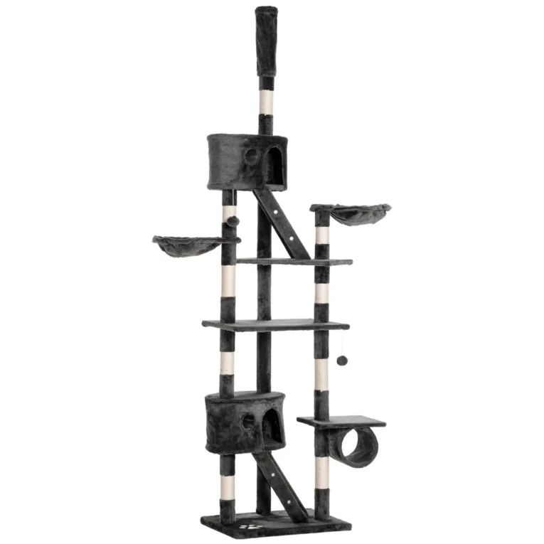 Adjustable Cat Tree 240-260cm – Dark grey