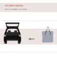 Folding Soft-Sided Pet Carrier – Grey, 41cm