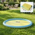 Dog Sprinkler Splash Pad – Blue and Yellow, 170cm