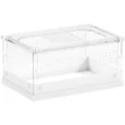 Acrylic Reptile Terrarium with Vents 30x20x15cm – Transparent, White
