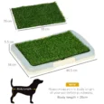 Portable Puppy Training Pad with Tray 46.5x34cm – Blue, white and green