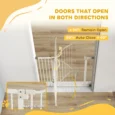Dog Gate with Extension – White, 78cm High