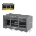Hamster Cage 115 x 57 x 55cm – Grey