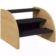 Three-Step Pet Stairs with Side Panels – Oak Tone, 30cm