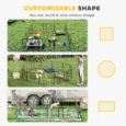 Heavy Duty Puppy Playpen 12 Panels – Black