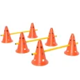 Three-Jump Dog Agility Set with Carry Bag – Orange and Yellow