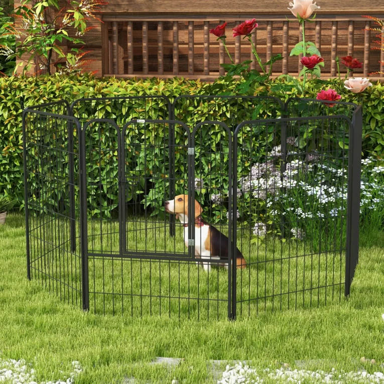 Heavy Duty Puppy Playpen 8 Panels – Speckled Grey Heavy Duty Puppy Playpen 8 Panels – Speckled Grey