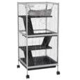 Small-Pet Habitat Play House with Wheels – Light Grey