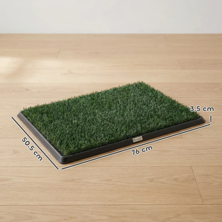 Dog Toilet Training Tray with Two Grass Mats – 76cm