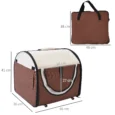 Folding Soft Pet Crate 46x36x41cm – Brown