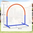 Four-Piece Dog Agility Set with Carry Bag – Blue and Orange