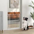 Pressure-Fit Indoor Dog Gate – White, 75–85cm