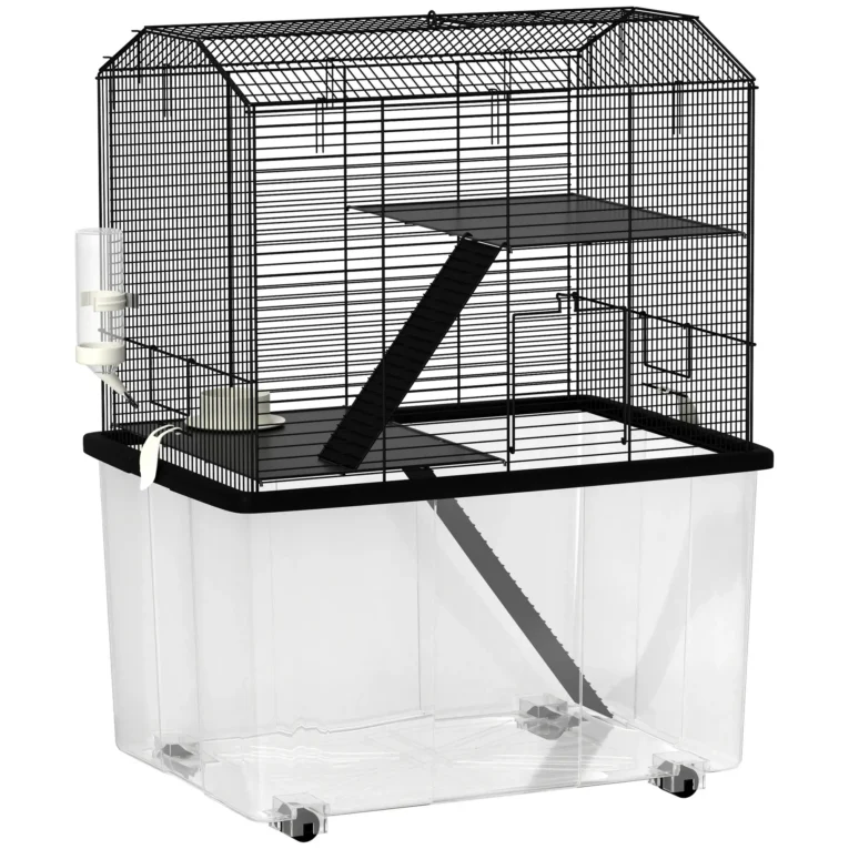 Hamster Cage 74H x 58L x 43Wcm – Black Hamster Cage 74H x 58L x 43Wcm – Black