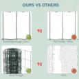 0.6m x 10m PVC Coated Chicken Wire Garden Fence – Dark green