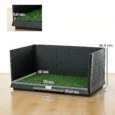 High-Sided Dog Toilet with Grass Pad and Drawer – 75cm