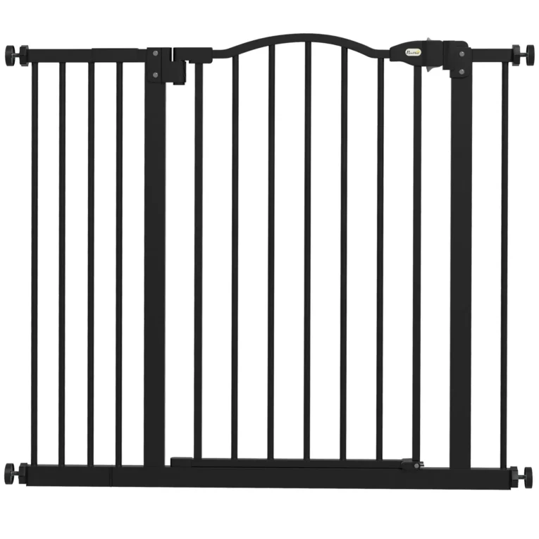 Adjustable Dog Gate – Black, 78cm High, 74–80 or 87–94cm Adjustable Dog Gate – Black, 78cm High, 74–80 or 87–94cm