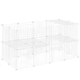 Modular 36-Panel Wire Pet Playpen – White