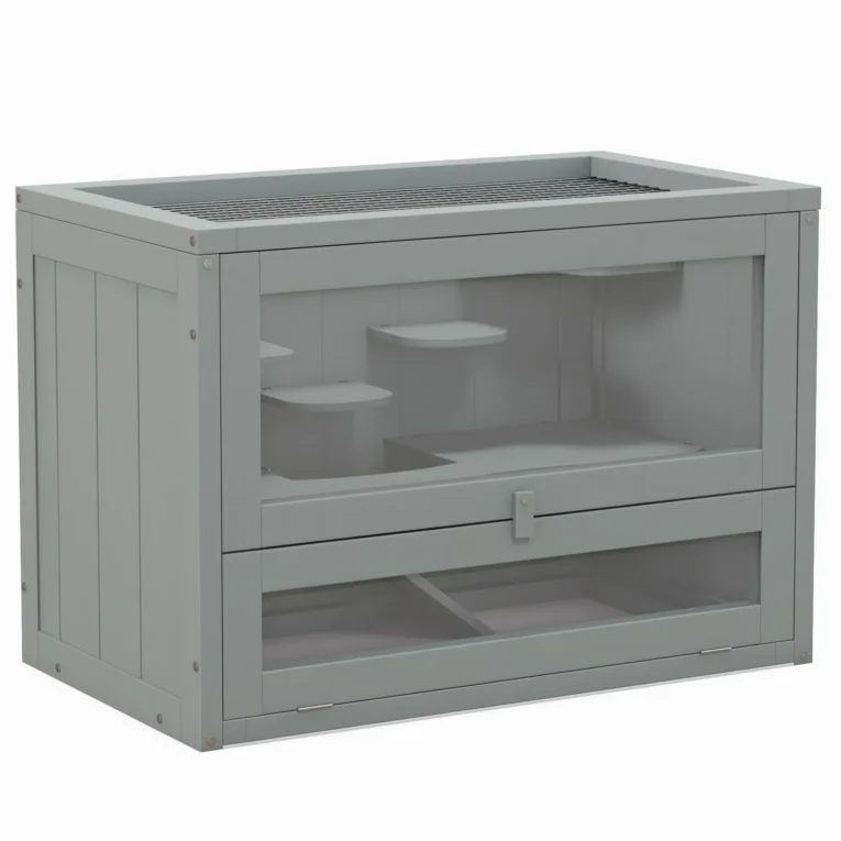 Hamster Cage 60L x 35W x 42Hcm – Grey