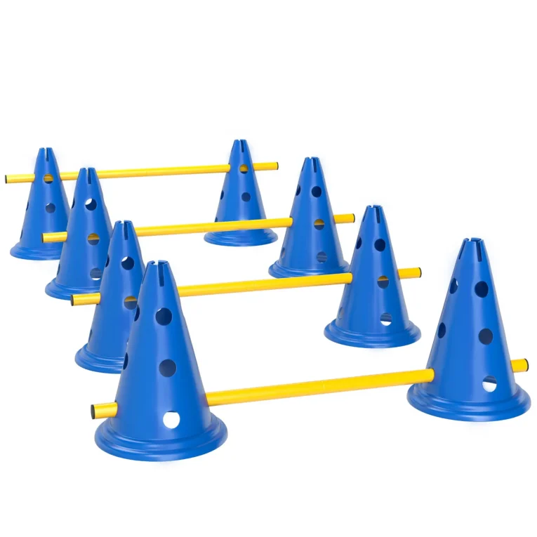 Four-Jump Dog Agility Set with Carry Bag – Blue and Yellow Four-Jump Dog Agility Set with Carry Bag – Blue and Yellow