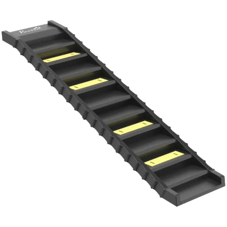 Folding Dog Access Ramp with Ten Grip Sections &ndash; Black, 154cm
