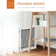 Three-Panel Freestanding Dog Gate – White, 61cm