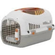 Hard-Shell Pet Carrier with Steel Door – Light Grey, 49cm