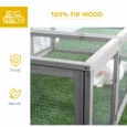Rabbit Hutch 181L x 100W x 48Hcm – Grey