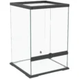 Tall Glass Terrarium with Front Doors and Mesh Lid – 40L