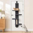 Over Door Cat Climber 4-Level Shelf – Dark Grey