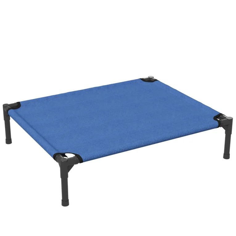 Raised Dog Bed Metal Frame Portable Medium – Blue Raised Dog Bed Metal Frame Portable Medium – Blue