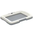 Dog Toilet 46.5L x 34W x 5.5Hcm – Grey and white
