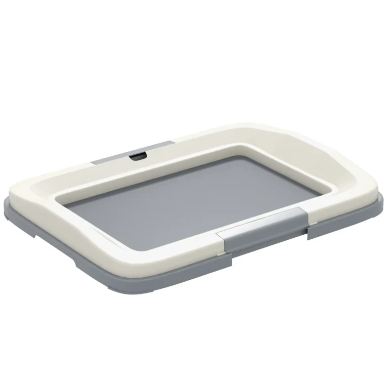 Dog Toilet 46.5L x 34W x 5.5Hcm – Grey and white Dog Toilet 46.5L x 34W x 5.5Hcm – Grey and white