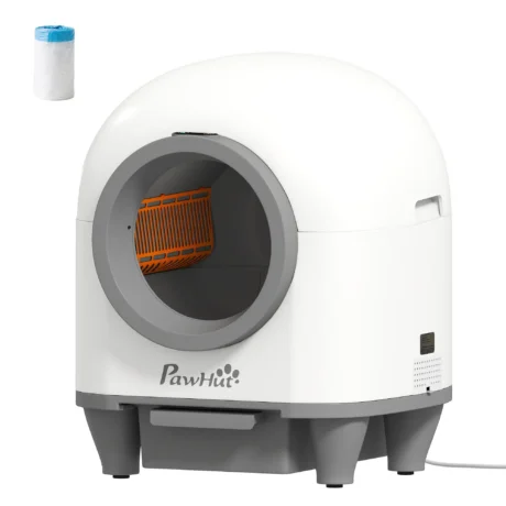 App-Controlled Self-Cleaning Cat Litter Box &ndash; White, 80L