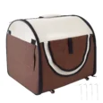 Folding Soft Pet Crate 46x36x41cm – Brown