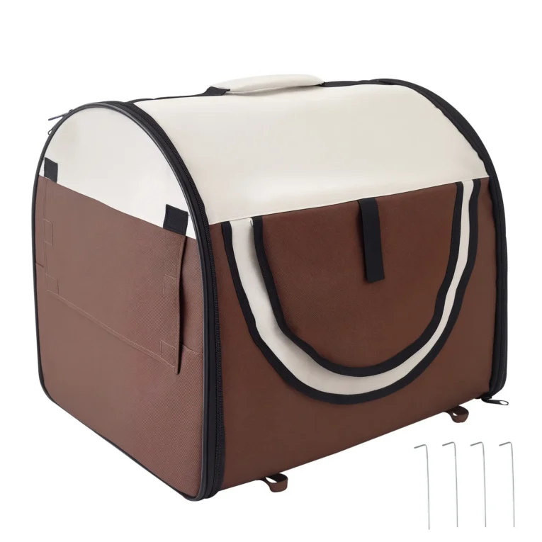 Folding Soft Pet Crate 46x36x41cm – Brown Folding Soft Pet Crate 46x36x41cm – Brown