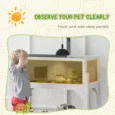 Tortoise House 84.5L x 47.5W x 90Hcm – White and grey