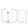 Three-Panel Freestanding Dog Gate – White
