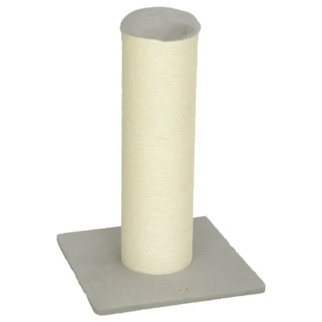 Wide-Base Sisal Cat Scratching Post – Light Grey, 75.5cm