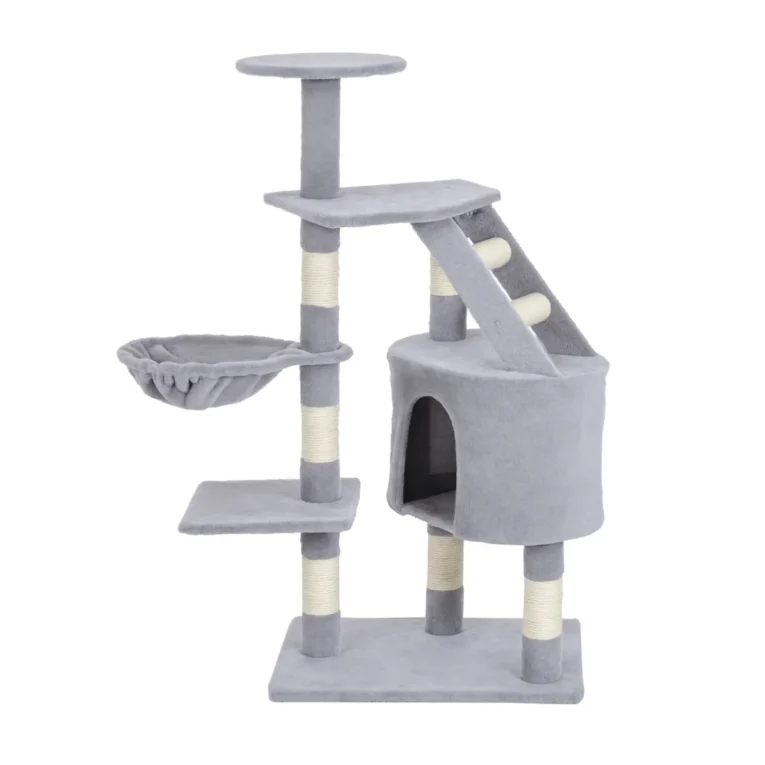 Cat Tree Scratching Post Activity Centre 125cm – Grey