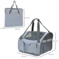 Folding Soft-Sided Pet Carrier – Grey, 41cm