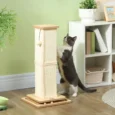 Sisal Cat Scratching Post with Ball Tracks – Oak Tone, 67cm