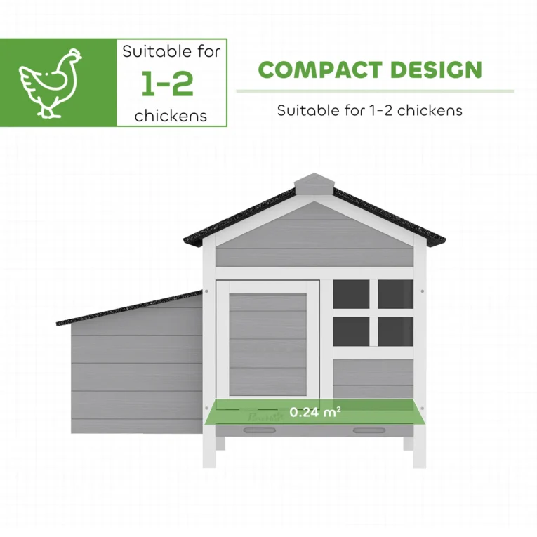 Wooden Chicken Coop Pull-Out Tray Nesting Box – Grey, White, Black Wooden Chicken Coop Pull-Out Tray Nesting Box – Grey, White, Black