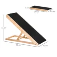 Folding Adjustable Dog Ramp – Black, Four Heights