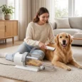 Dog Grooming Kit 2.5L Vacuum Clipper Low Noise 65dB – White, Grey