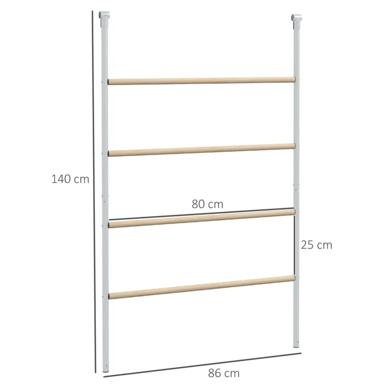 Chicken Roosting Ladder Wood and Steel Backyard Farm – Silver Tone & Natural Wood