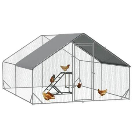 Chicken Run with Activity Shelf – 3 × 4m