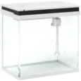26-Litre Glass Aquarium with Filter, Pump and LED Lights – White